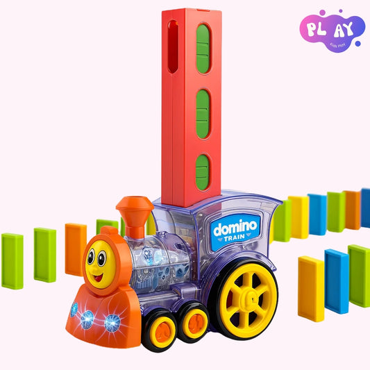 Domino Dash Train: Kids Educational Toy with Light & Sound