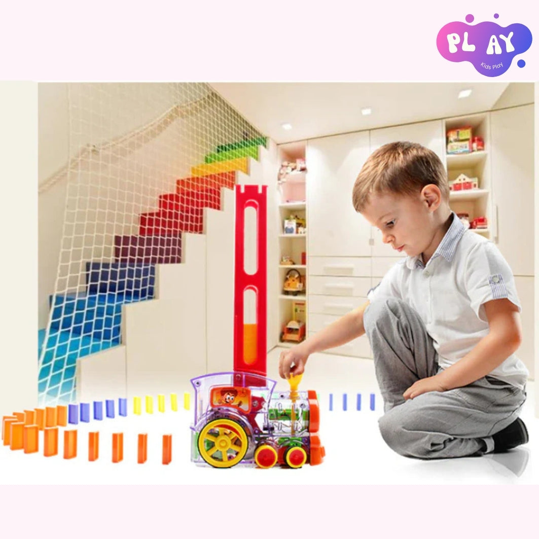 Domino Dash Train: Kids Educational Toy with Light & Sound